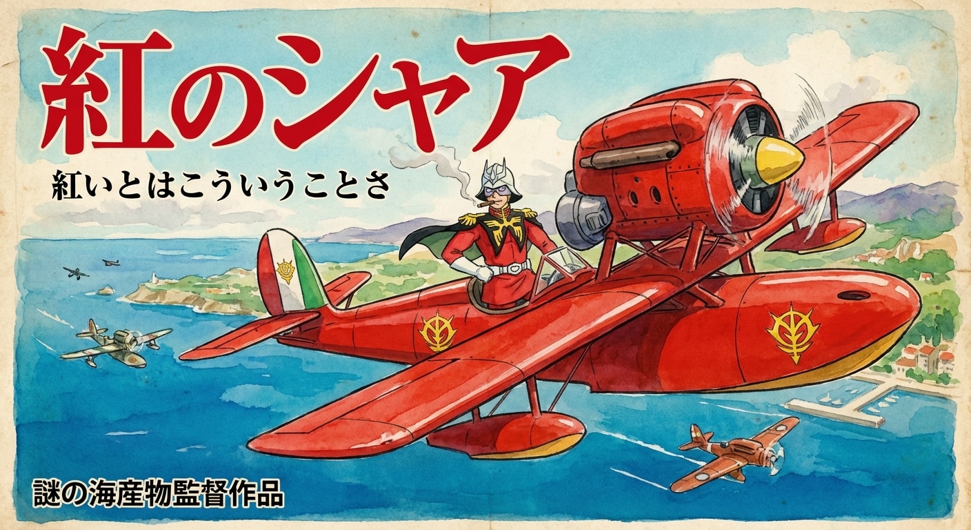 赤ければレシプロ機でもいけてしまうシャア | の人気AIイラスト・グラビア