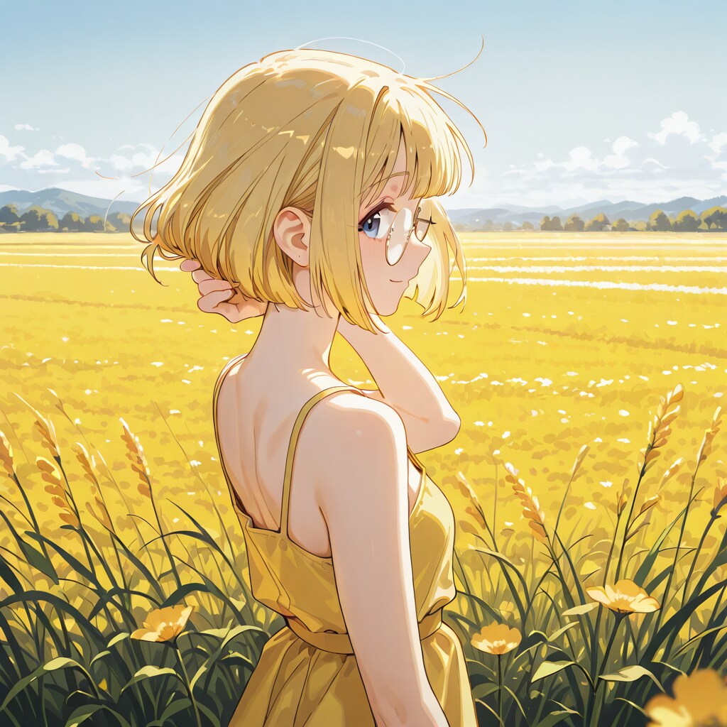 小麦畑とミッシェルさん