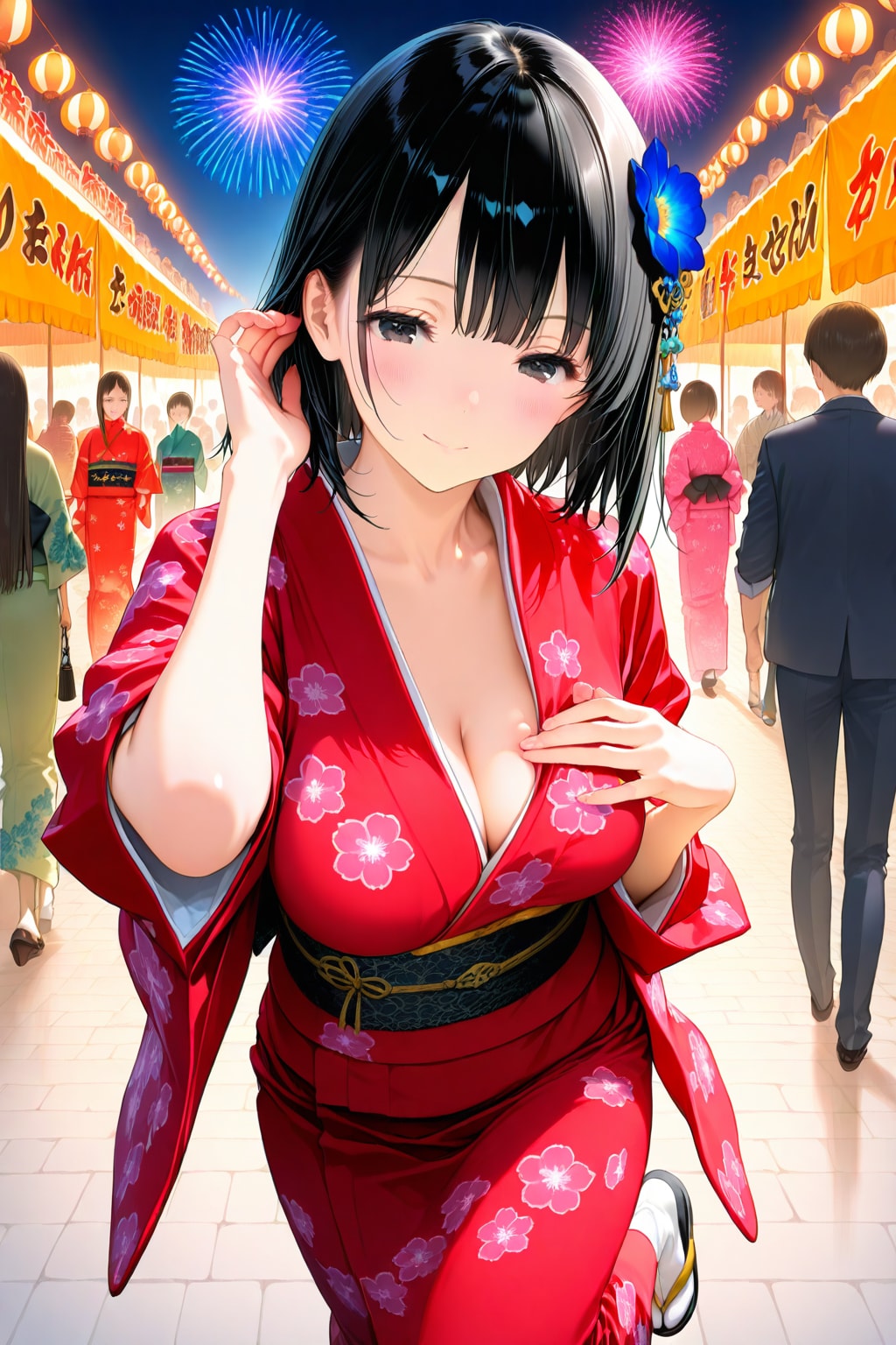 辻井ほのか(着物姿ファンアート)