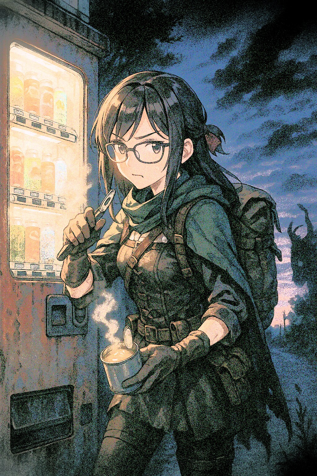 自販機の灯り | の人気AIイラスト・グラビア