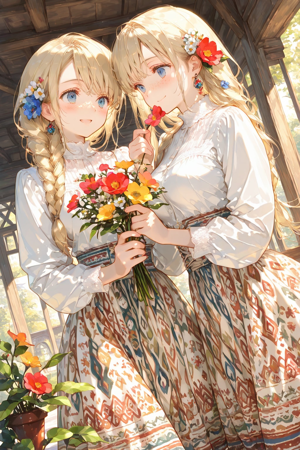 花売り | の人気AIイラスト・グラビア