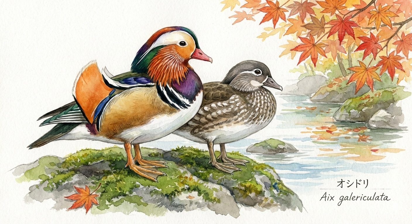 鳥(水彩画)(Gemini)(37) | の人気AIイラスト・グラビア