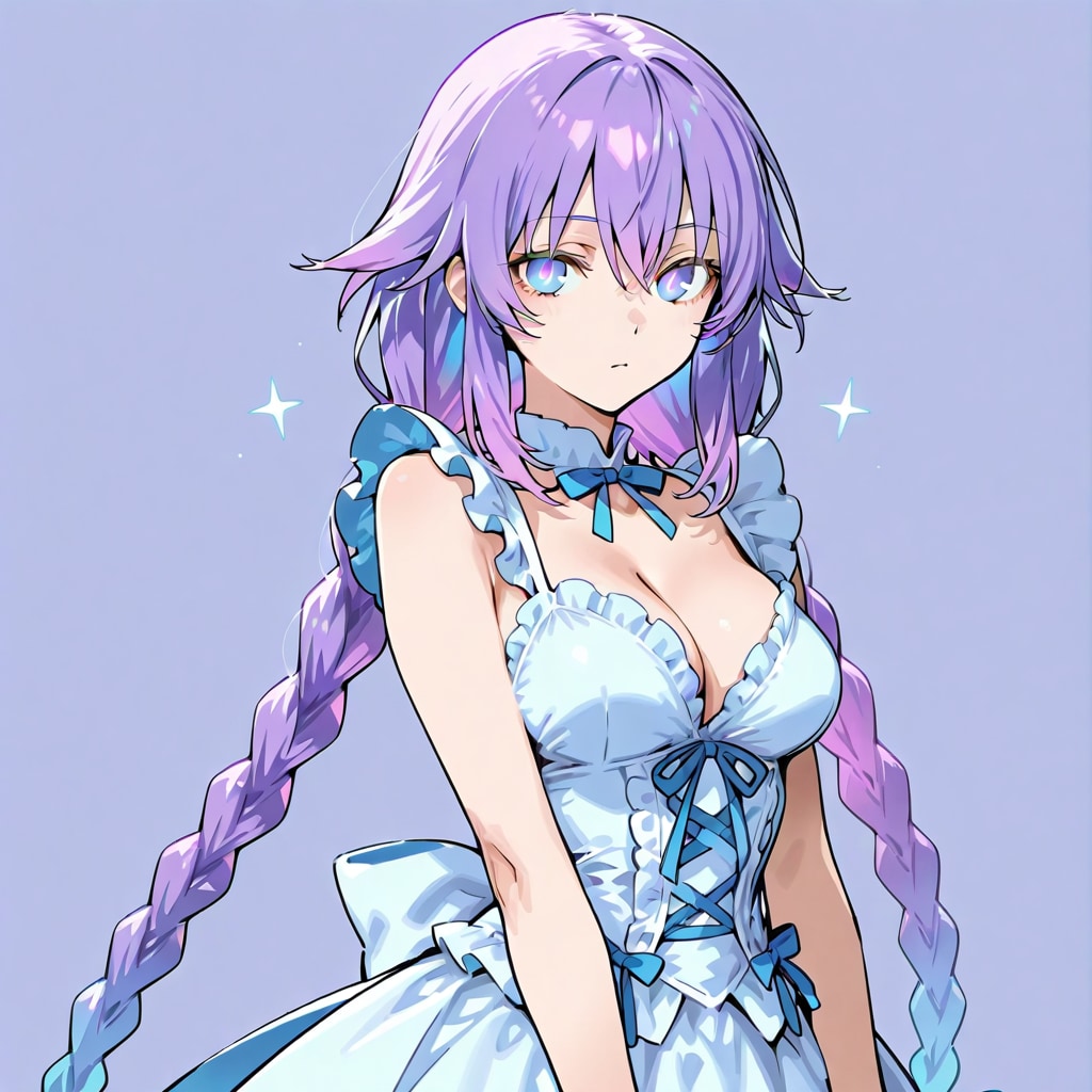 水色×紫3 | の人気AIイラスト・グラビア