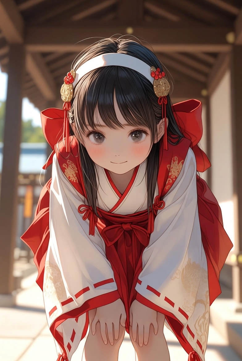 巫女さんのお祭りだって聞いたから来たけど | の人気AIイラスト・グラビア