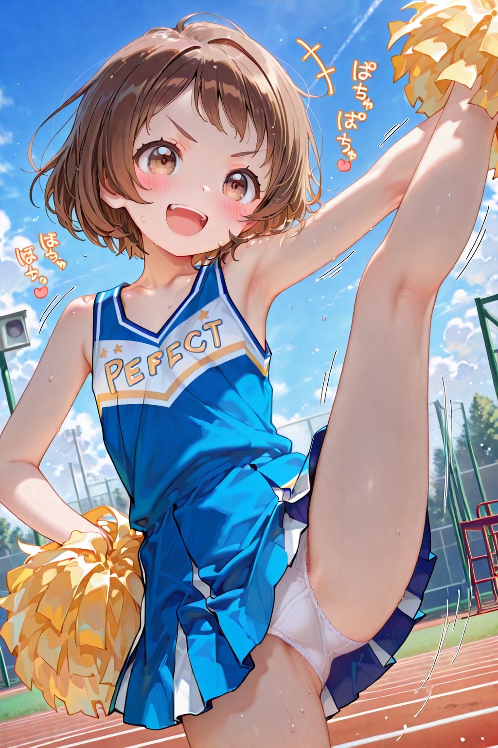 コフィちゃんはいつも真剣！！応援でパンツ見えても気にしないｗ