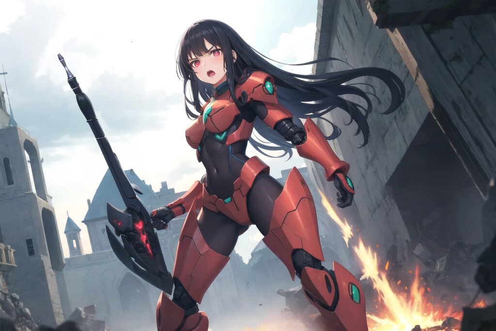 防衛兵器と戦闘中