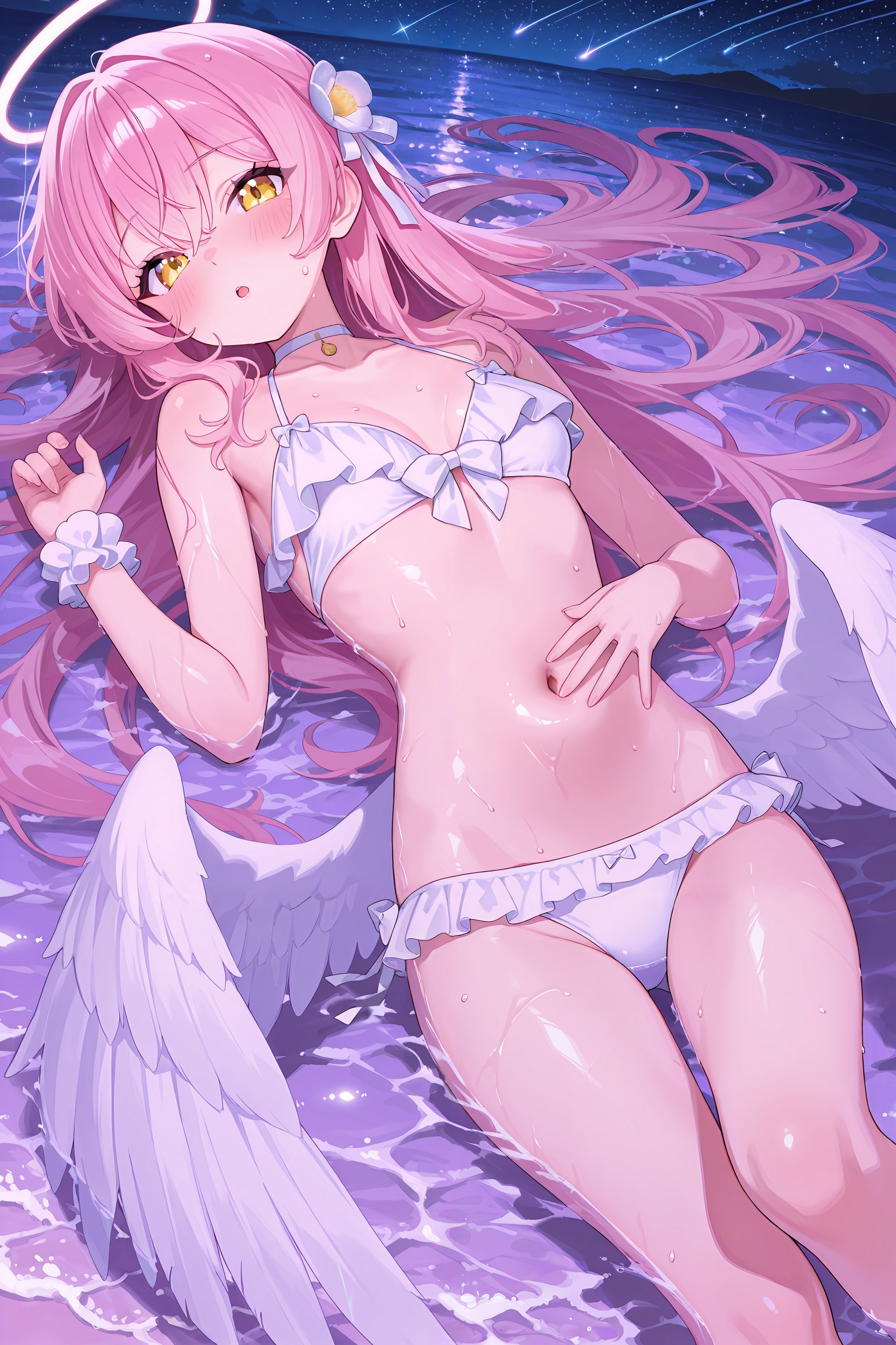 星空の下で