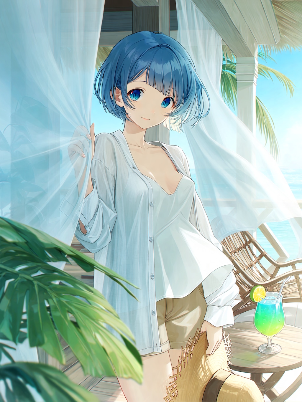 海風のお出迎え。