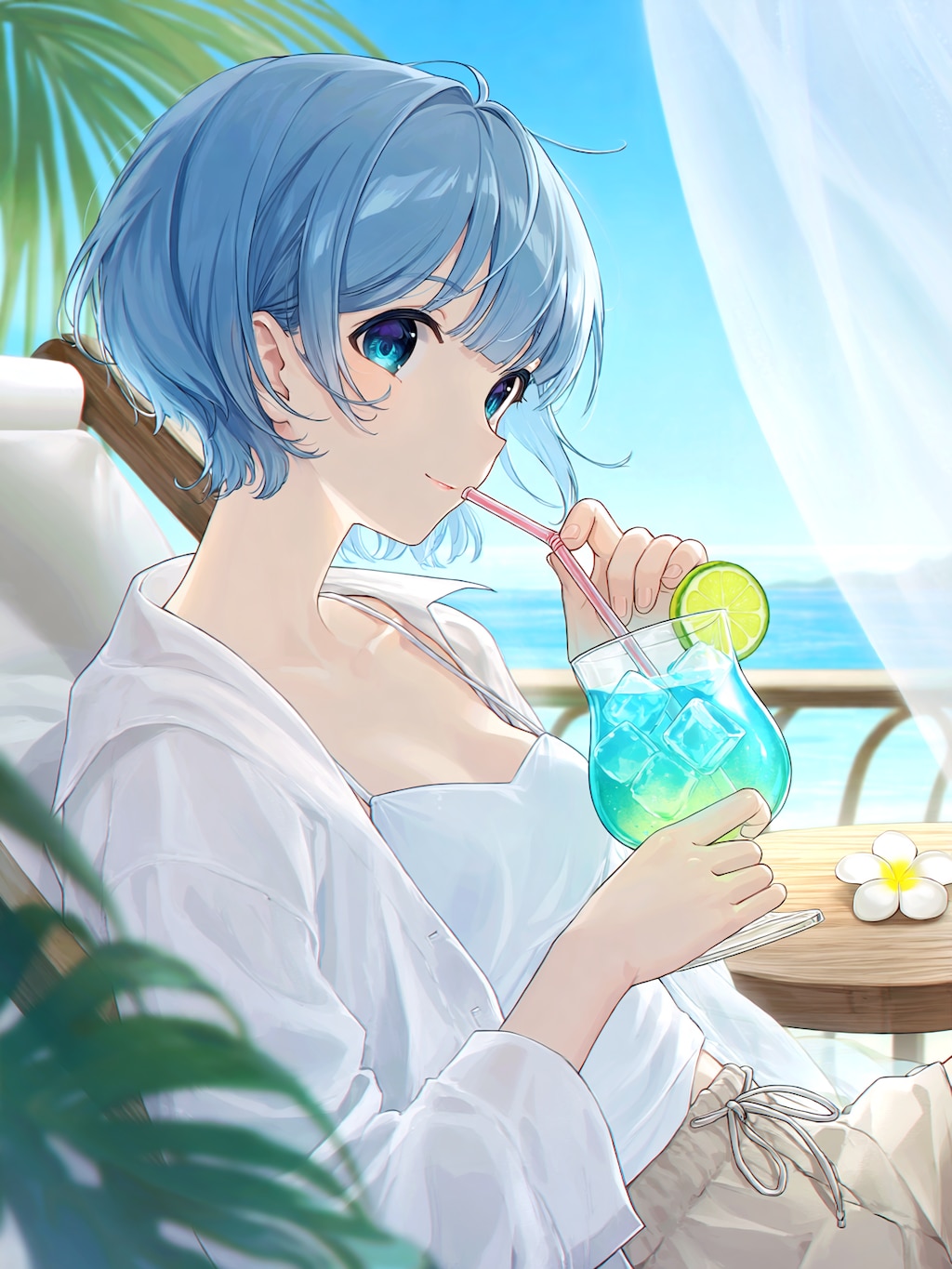 海風のお出迎え。