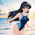 まどかさんの競泳水着姿 2枚目