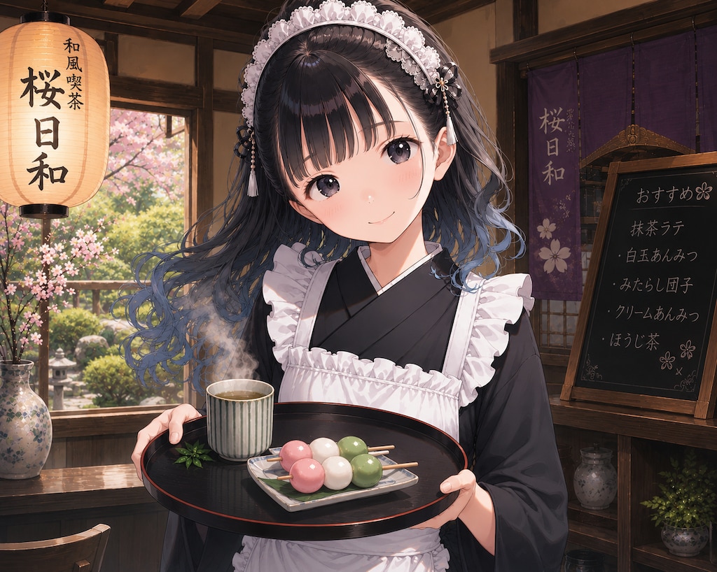 お団子をどうぞ。