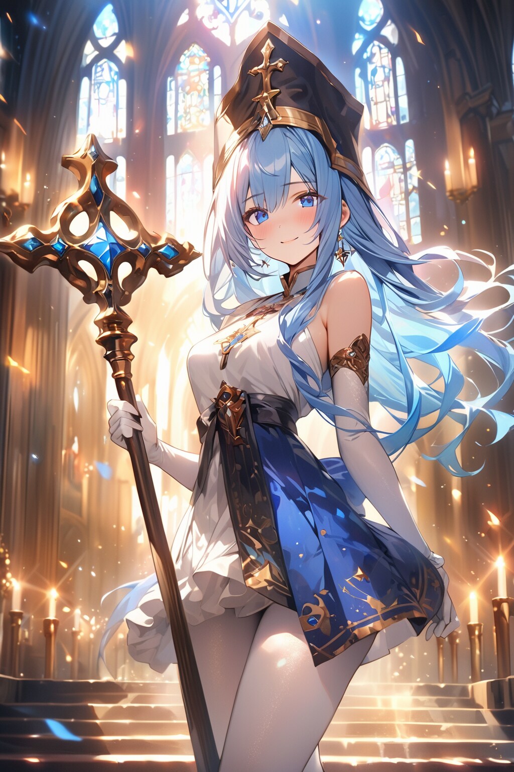 青髪プリースト１