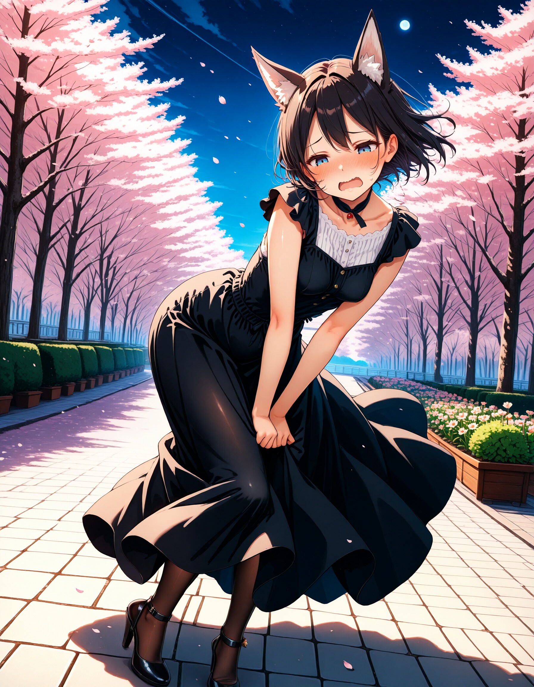 突然の強風 | の人気AIイラスト・グラビア