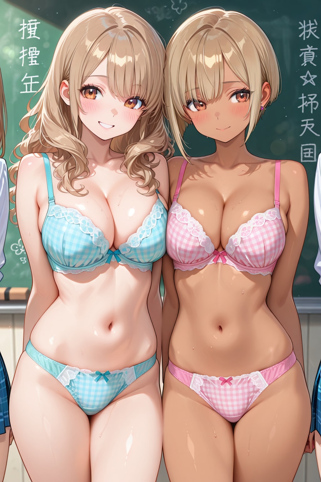 パステルカラーの下着