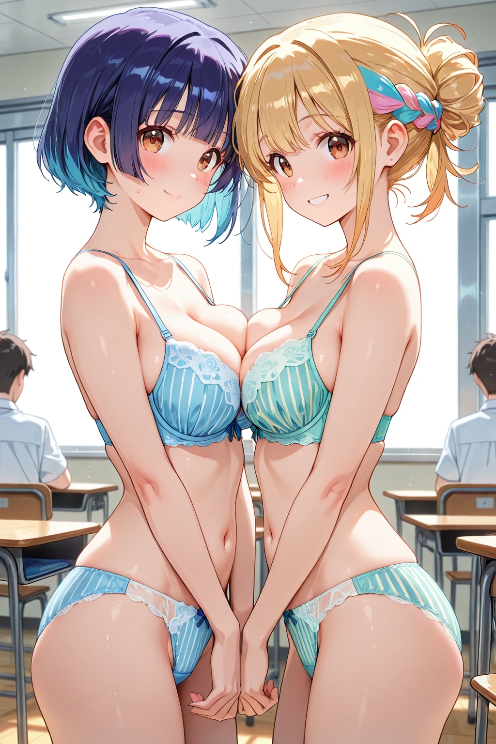 パステルカラーの下着