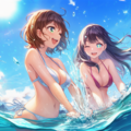 暑い夏は美人な水着お姉さんと海で遊びたい人生だった…… 2枚目