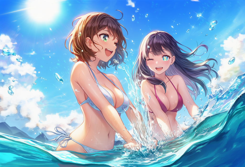 暑い夏は美人な水着お姉さんと海で遊びたい人生だった……