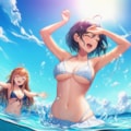 暑い夏は美人な水着お姉さんと海で遊びたい人生だった…… 3枚目
