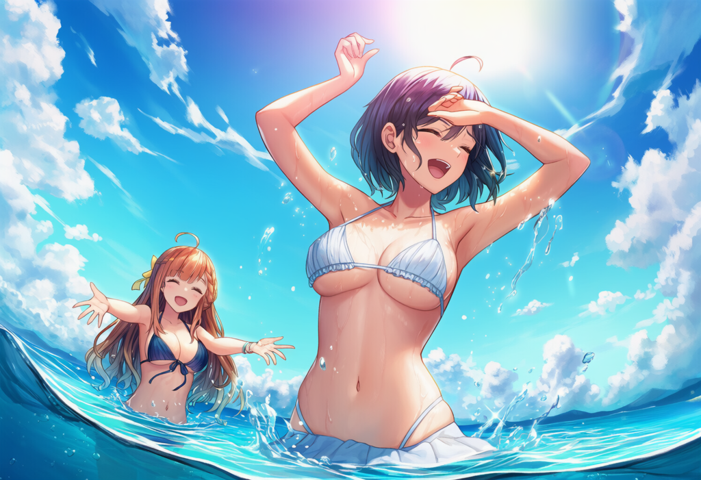暑い夏は美人な水着お姉さんと海で遊びたい人生だった……