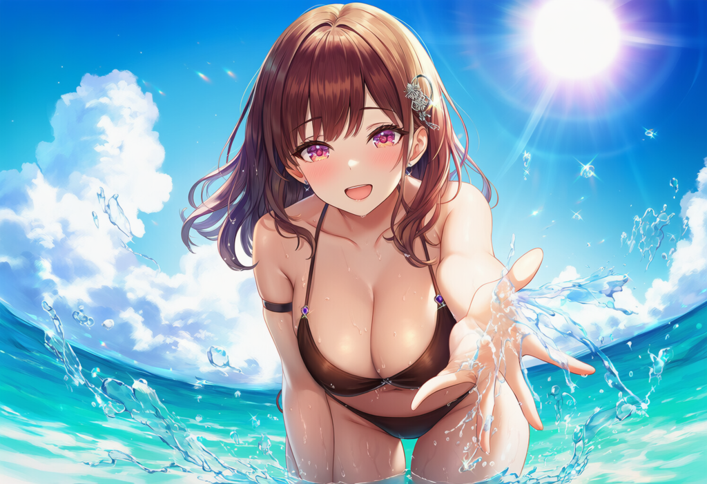 暑い夏は美人な水着お姉さんと海で遊びたい人生だった……