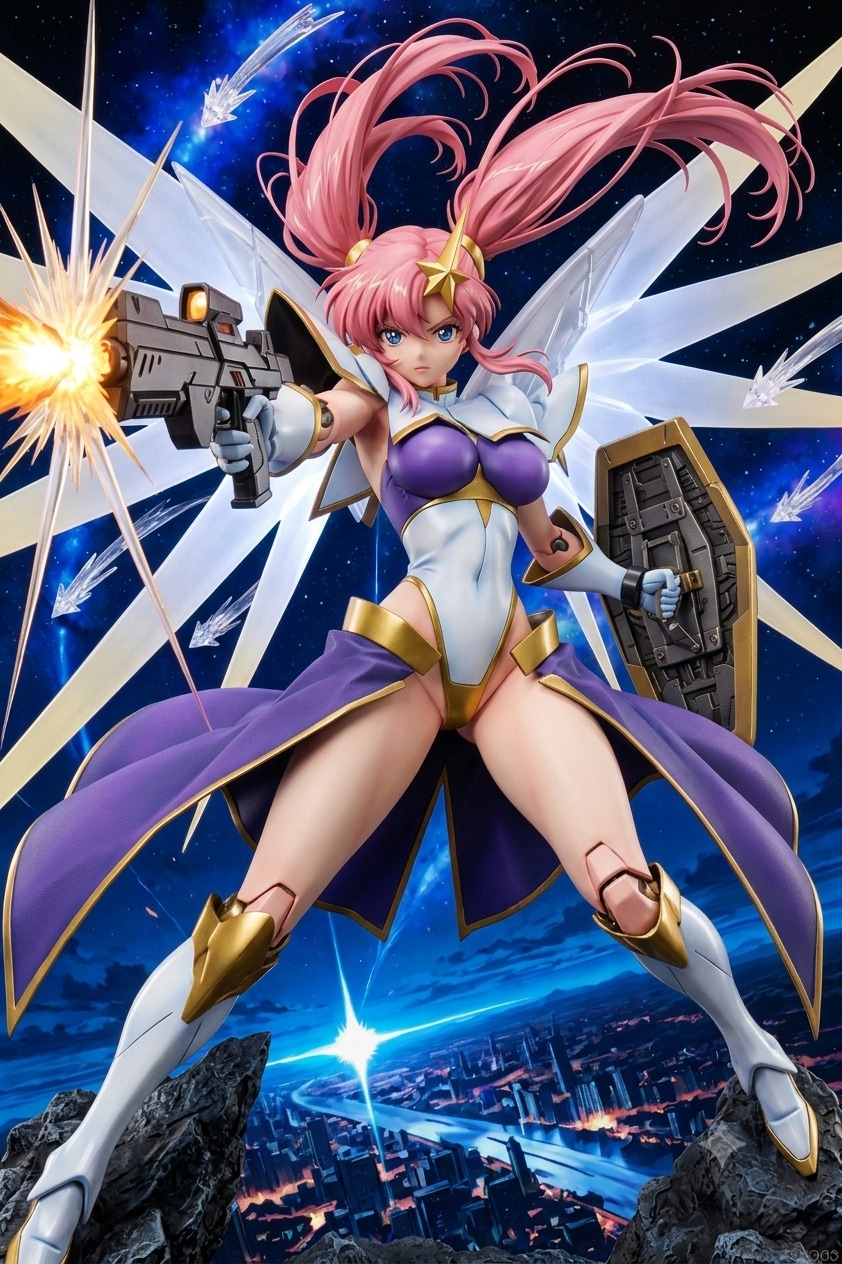 美少女プラモデル風ミー〇ちゃん♪（素材絵BONSAI、フィギュア化担当Gemini）