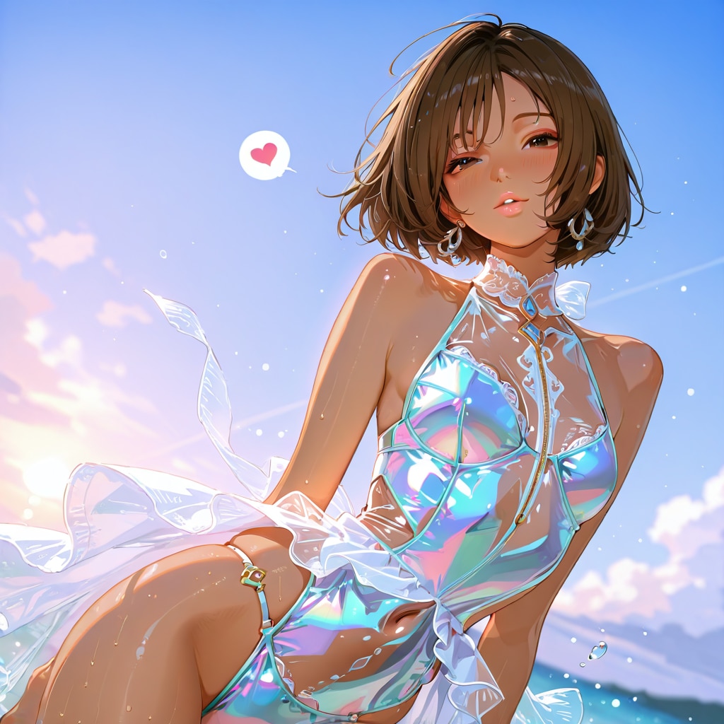 夏の閃光と華奢な曲線