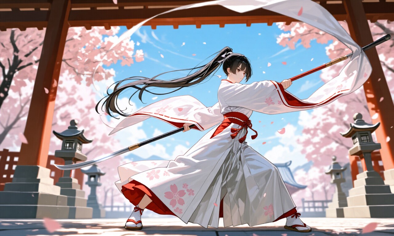 薙刀女子 | の人気AIイラスト・グラビア