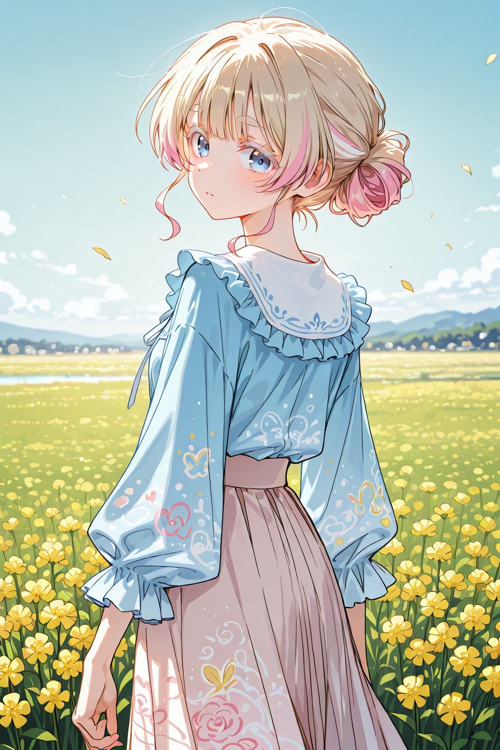 ミディアム丈の結髪