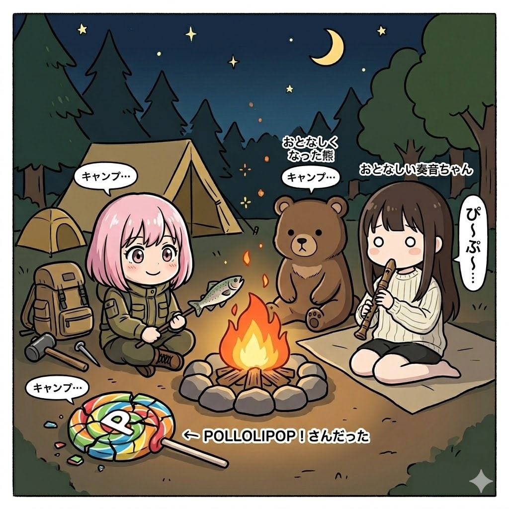 POLLOLIPOP！さん達とキャンプ…