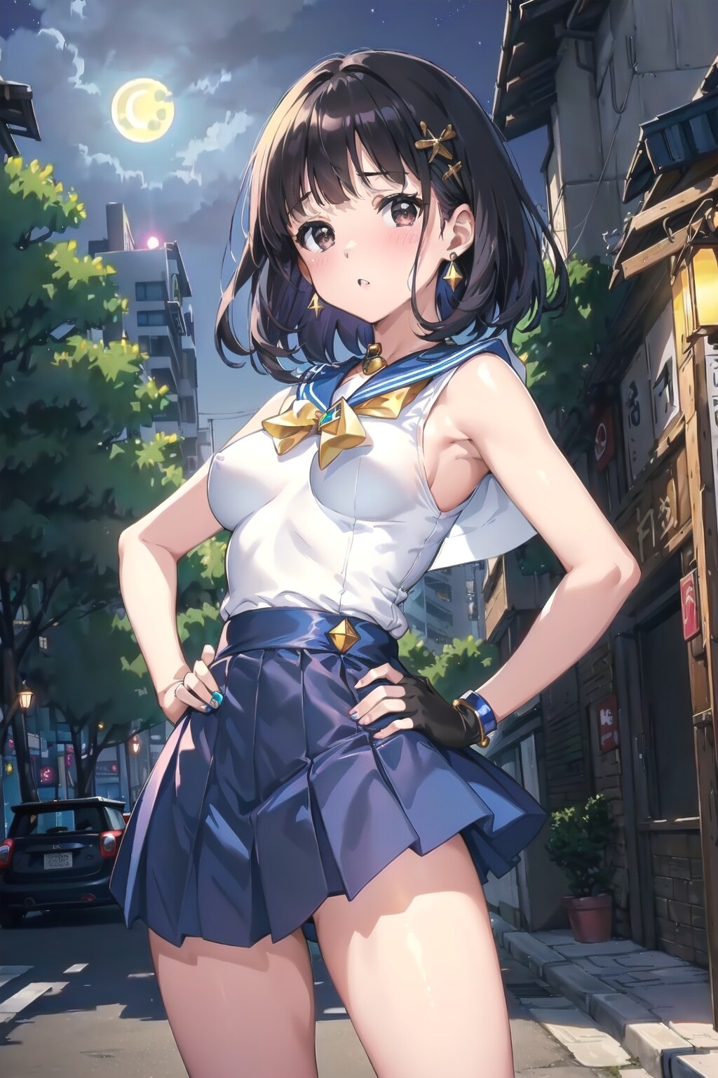 セーラー戦士水色①
