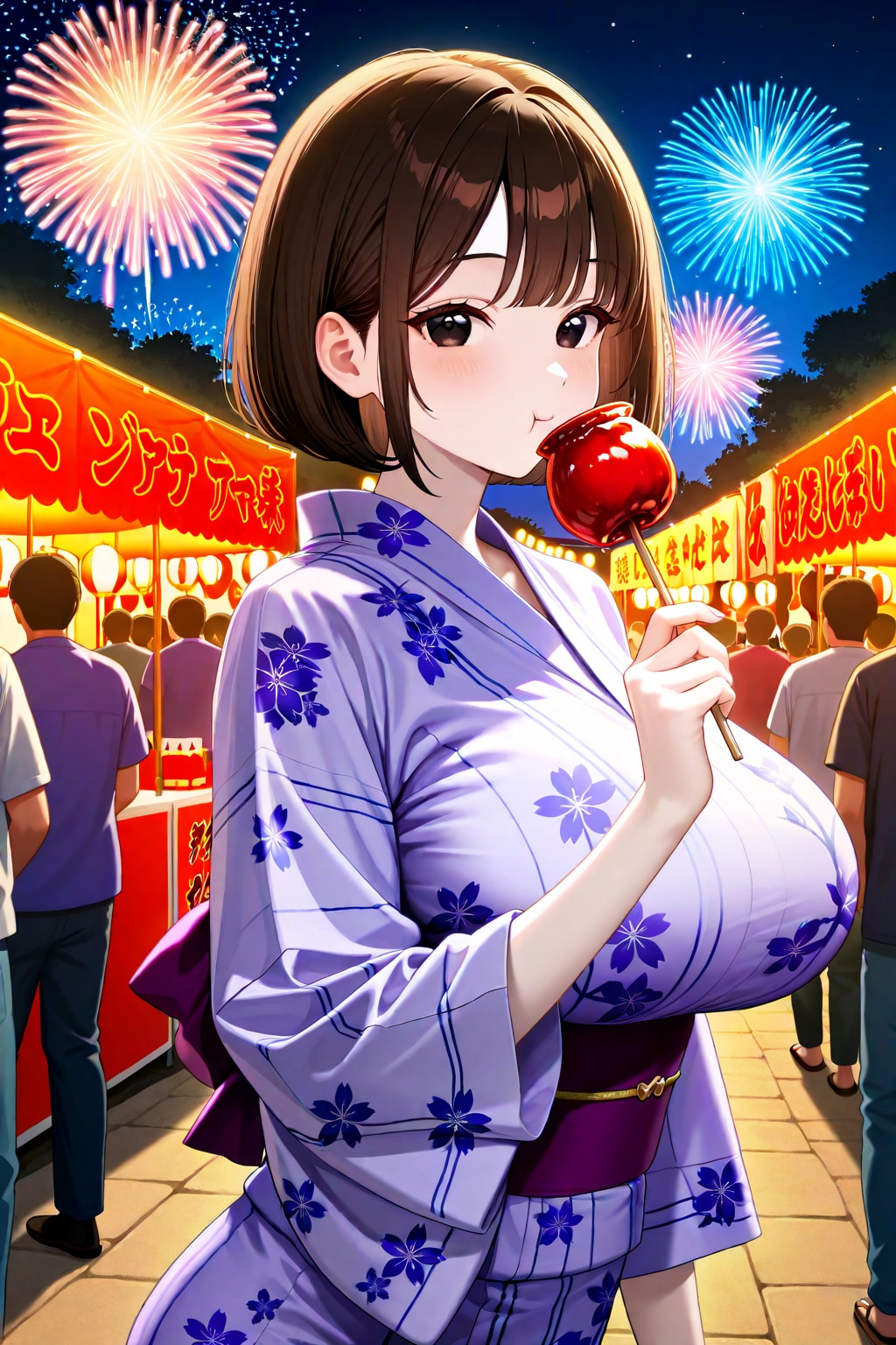 りんご飴とうちの子達