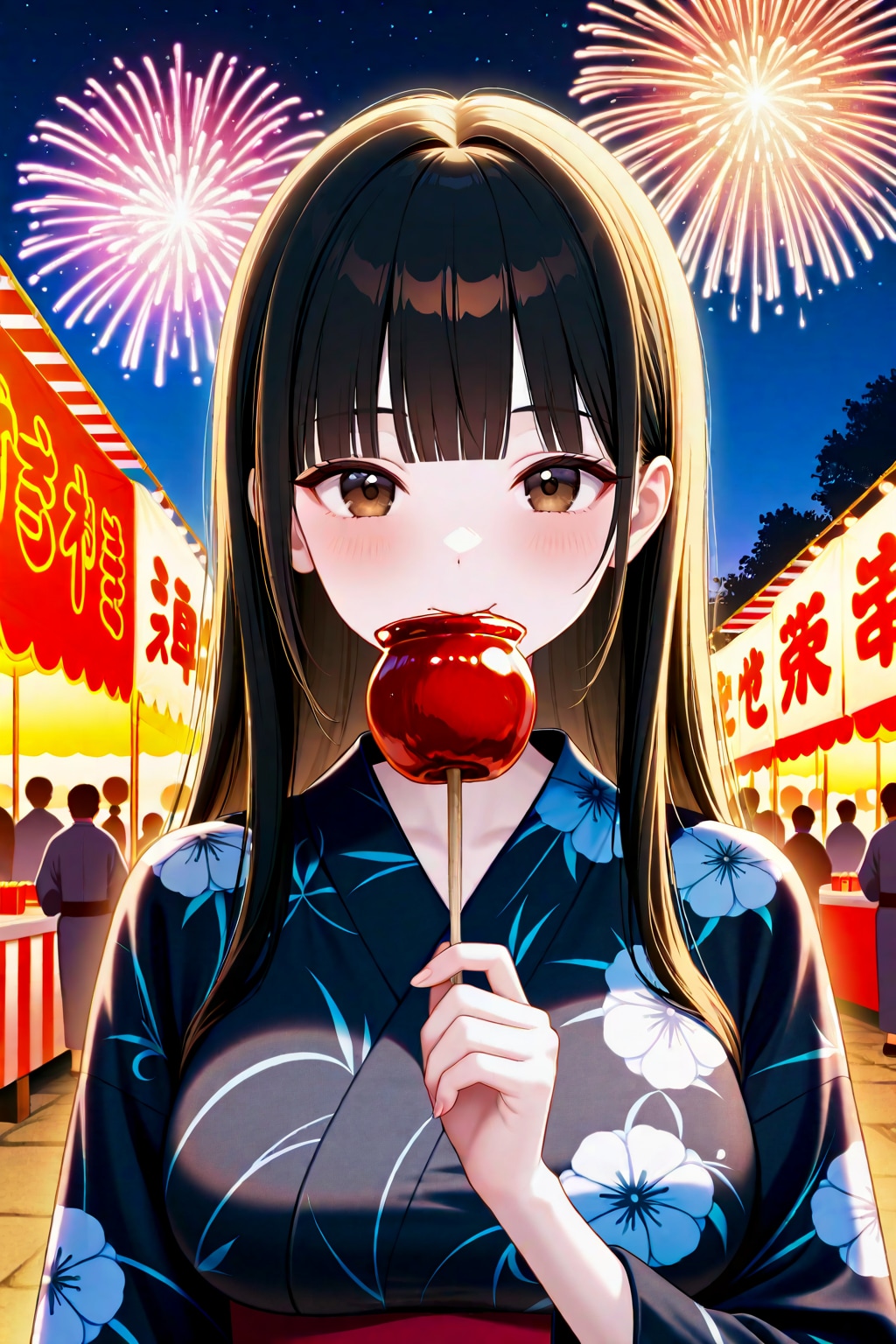 りんご飴とうちの子達