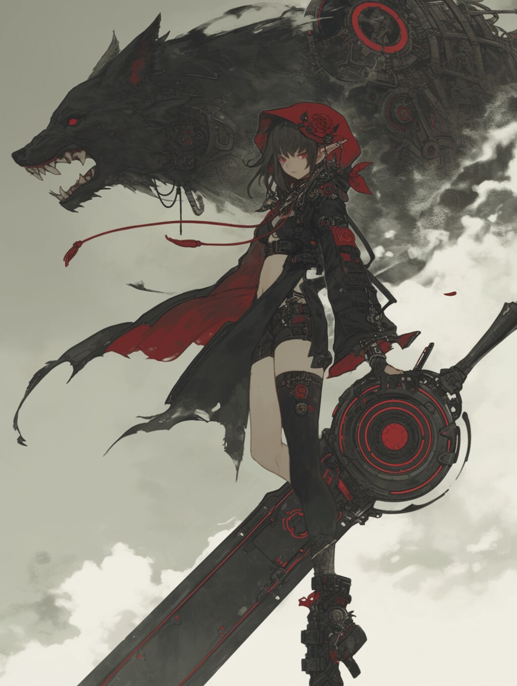武装赤ずきんちゃん armed little red riding hood