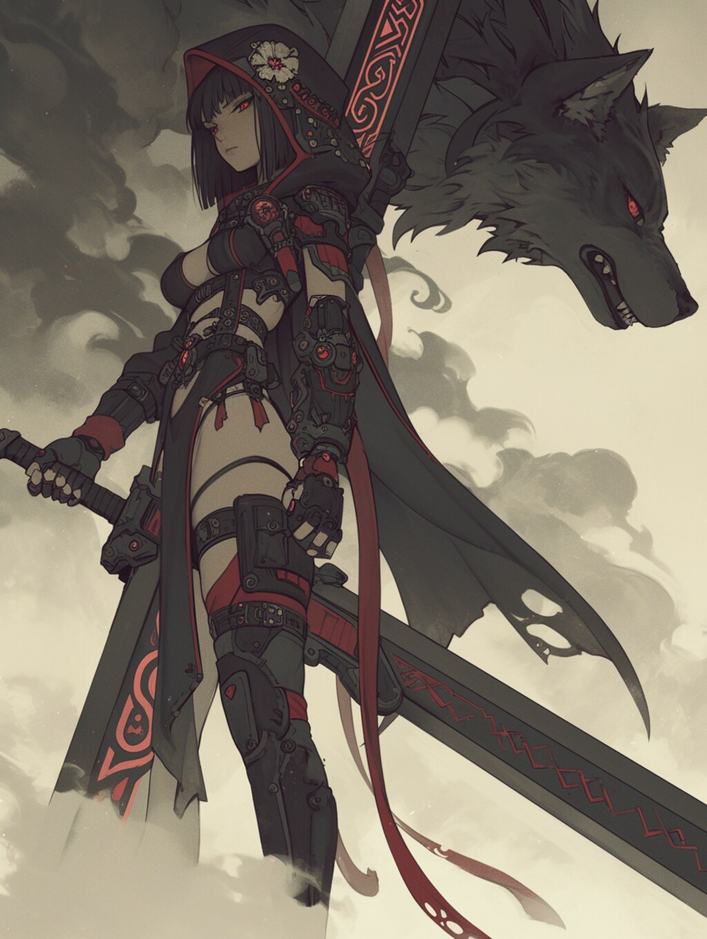 武装赤ずきんちゃん armed little red riding hood