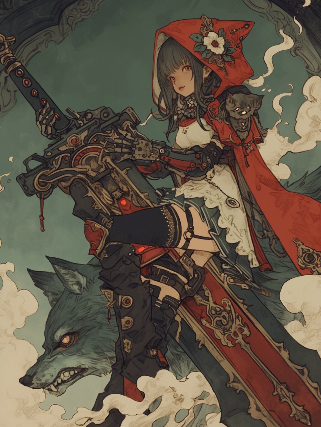武装赤ずきんちゃん armed little red riding hood
