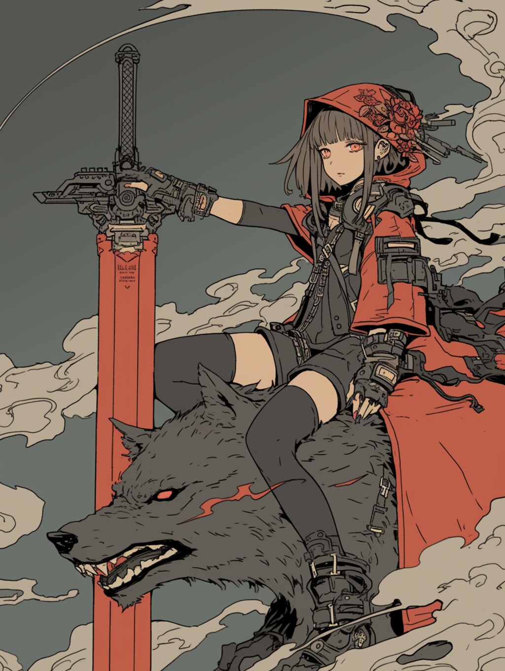 武装赤ずきんちゃん armed little red riding hood