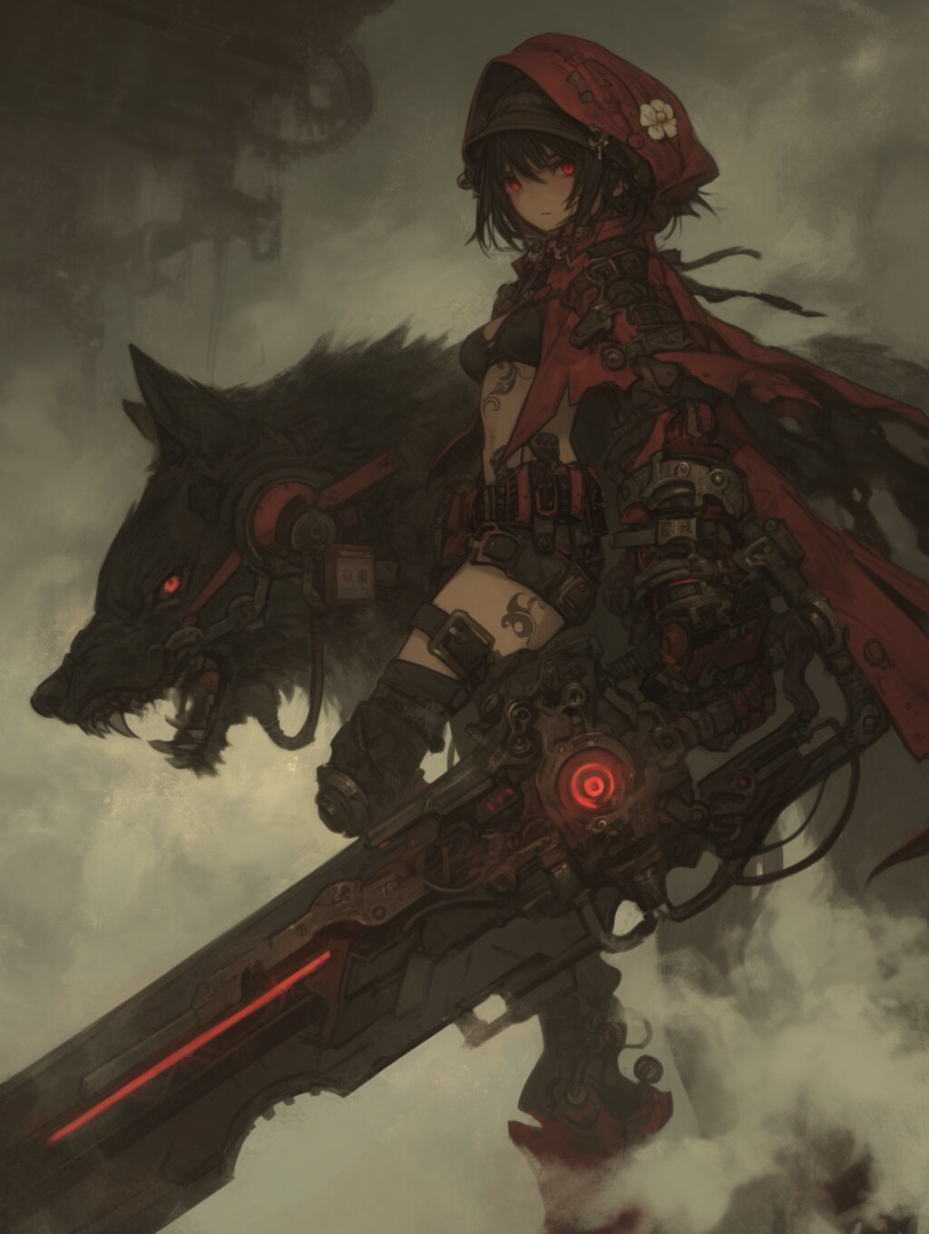 武装赤ずきんちゃん armed little red riding hood