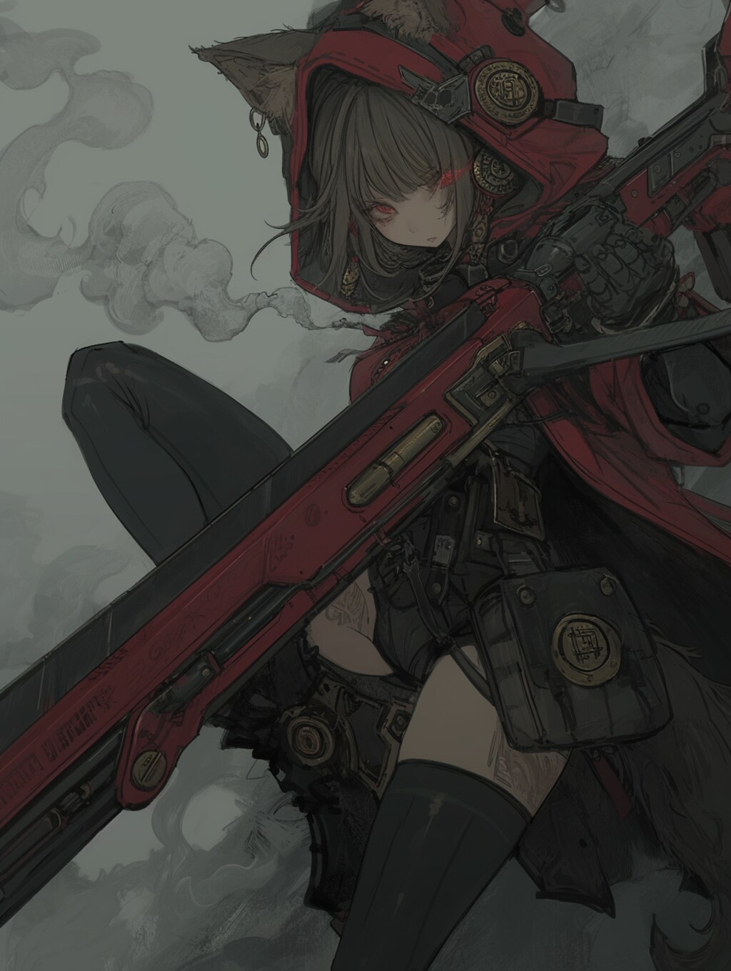 武装赤ずきんちゃん armed little red riding hood