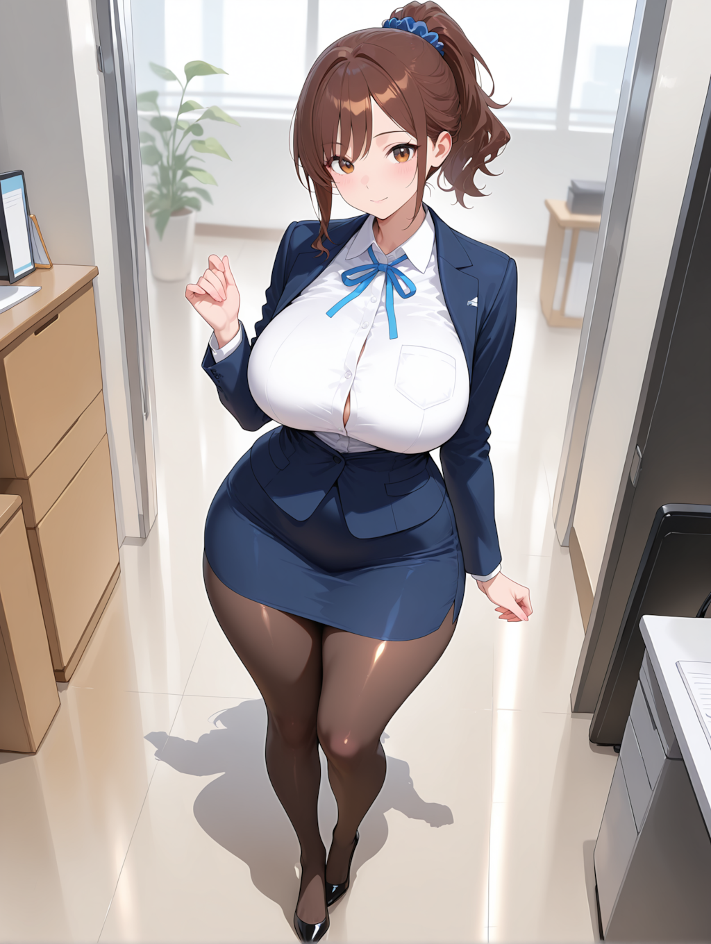 冬服の渓守さん