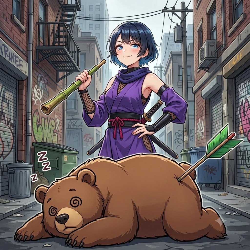 忍務完了！山に帰さなきゃ