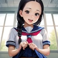 おでこちゃんの校内おしっこ3 3枚目