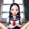 おでこちゃんの校内おしっこ3 2枚目