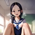 おでこちゃんの校内おしっこ3 10枚目