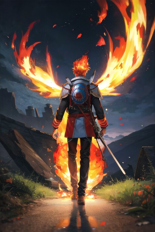 宇宙の炎の道 | の人気AIイラスト・グラビア