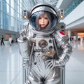 銀色宇宙服の美少女 9枚目