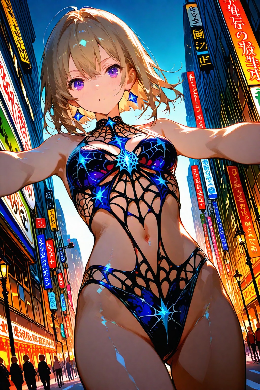 蜘蛛の巣＋ラティス水着