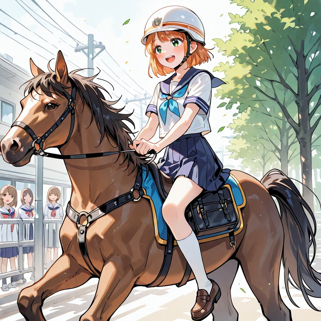 馬通学 | の人気AIイラスト・グラビア