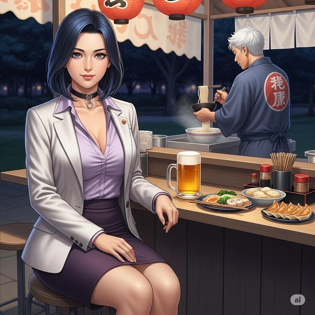 仕事帰りのお姉さん