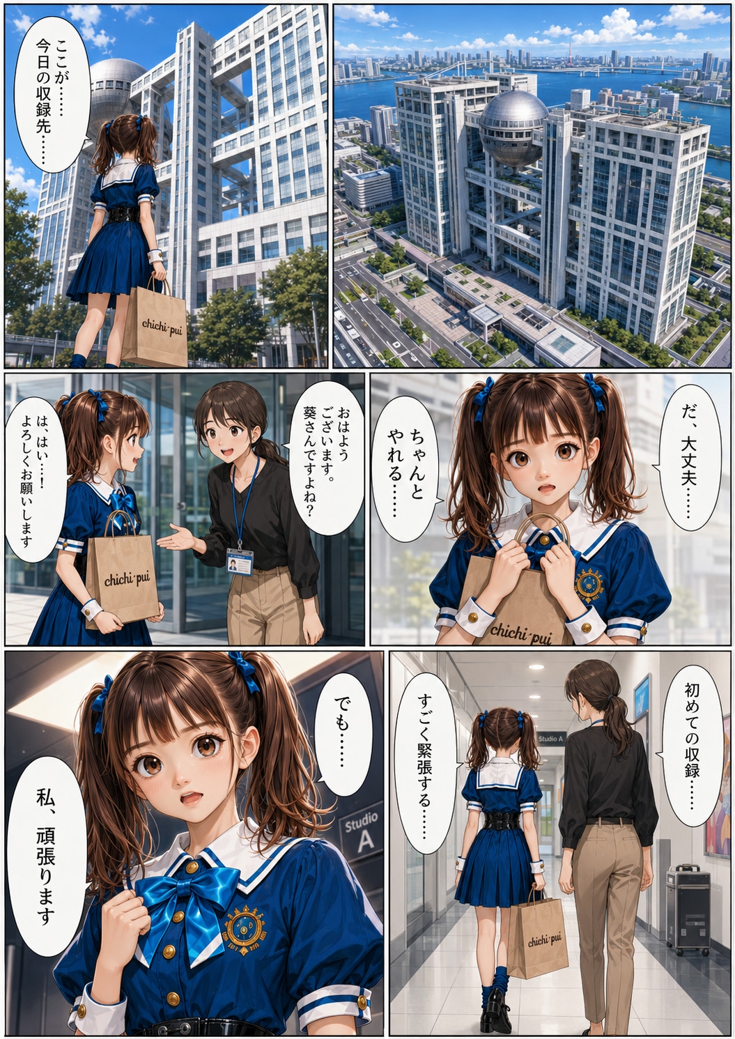 葵、はじめての収録♡アイドル養成学院