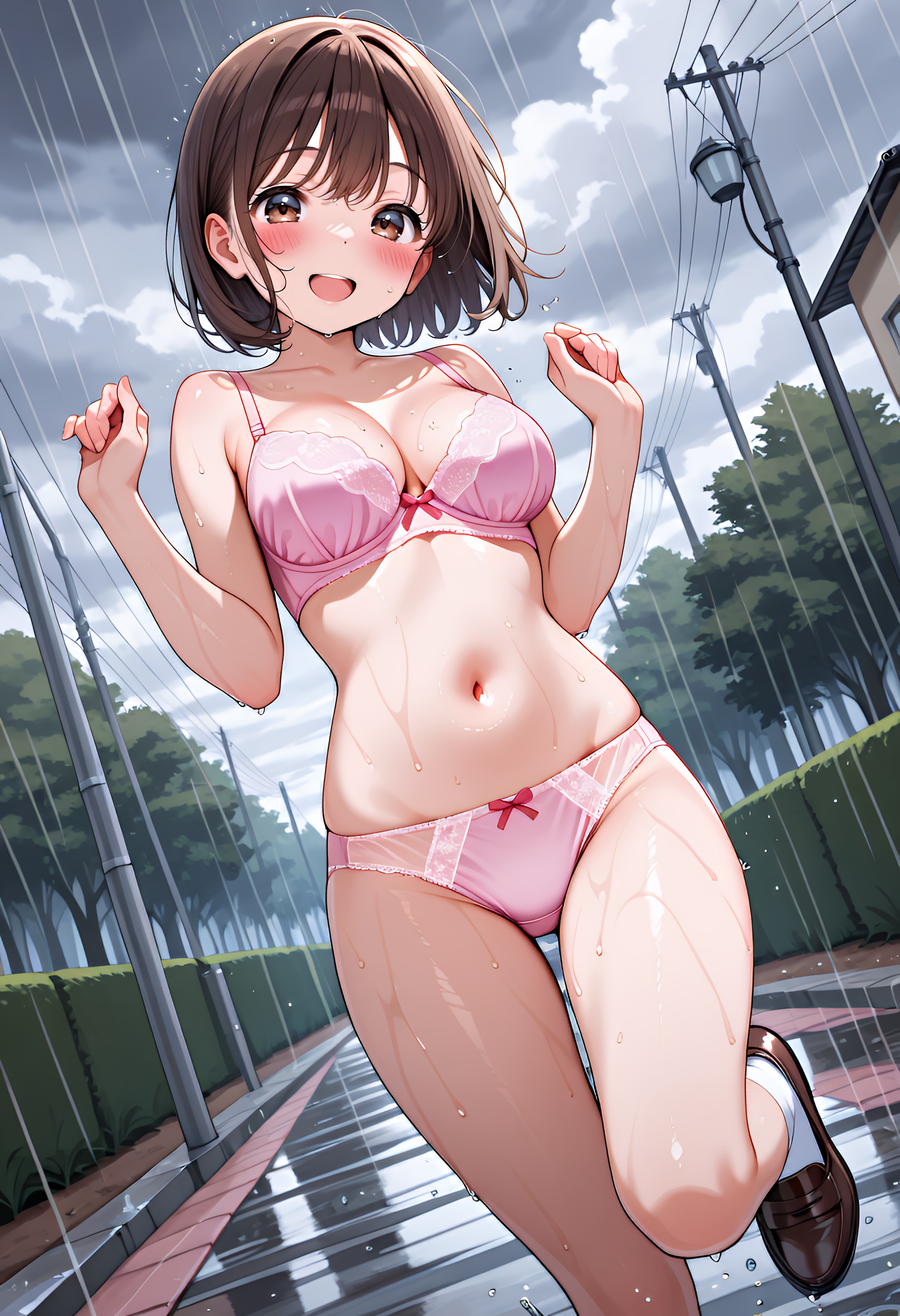 濡れるって楽しい！